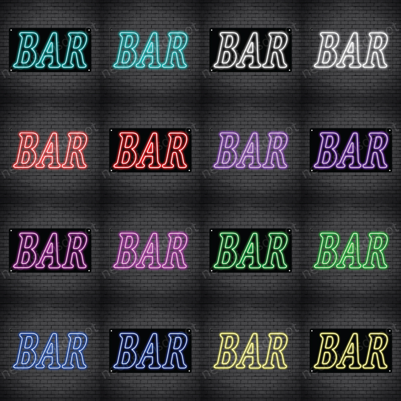 Bar Sign Multi Color