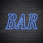 Bar sign Blue - Transparent