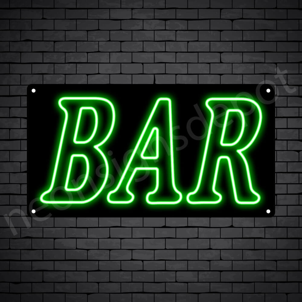 Bar sign Green - Black