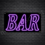 Bar sign Purple - Black