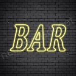 Bar sign Yellow - Transparent