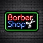 Barber Neon Sign Barber Shop Cut Black - 24x14
