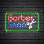 Barber Neon Sign Barber Shop Cut Transparent - 24x14