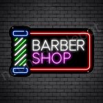 Barber Neon Sign Barber Shop Cut & Shave Open Black - 24x14