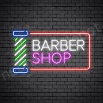 Barber Neon Sign Barber Shop Cut & Shave Open Transparent - 24x14