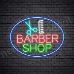 Barber Neon Sign Barber Shop King - Transparent