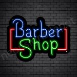 Barber Neon Sign Barber Shop Open - Black