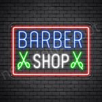 Barber Neon Sign Barbers Cut - Transparent