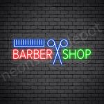 Barber Neon Sign Barbers Open Transparent 24x9