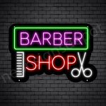 Barber Neon Sign Barbers Shop Black - 24x16