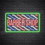 Barber Neon Sign Haircut Shop Transparent - 24x14