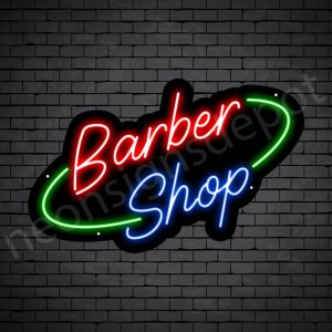 Barber Neon Sign King Barber Shop Black - 24x15