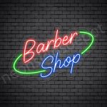 Barber Neon Sign King Barber Shop Transparent - 24x15