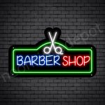 Barber Neon Sign Barbershop Cuts - Black