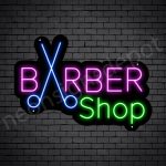 Barber Neon Sign Barbershop Cutter Black - 24x17