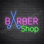 Barber Neon Sign King Barbers Cut & Shave Transparent - 24x17