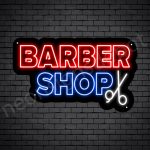 Barber Neon Sign 2OL Barbershop Black - 24x14