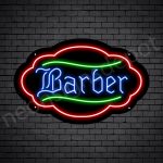 Barber Neon Sign King Barber Black - 24x15
