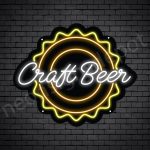 Beer Neon Sign Craft Beer - Black