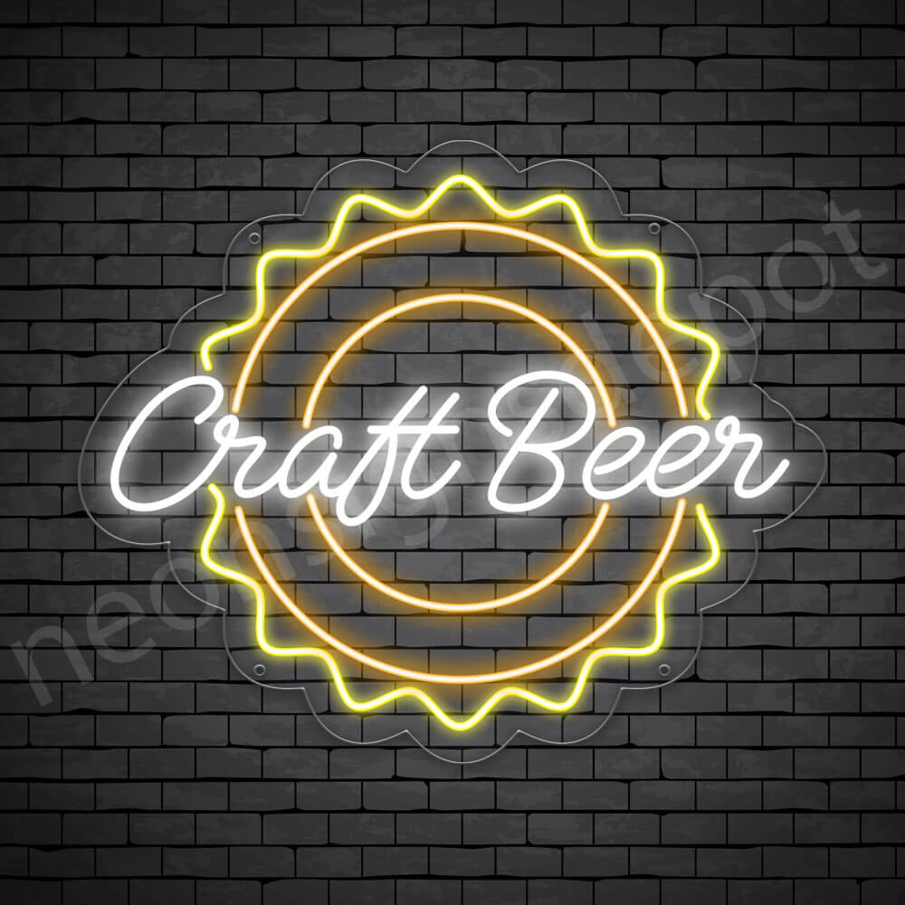 Beer Neon Sign Craft Beer - Transparent
