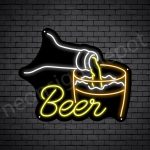 Beer Neon Sign Pour beer 24x20