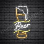 Beer Neon Sign Retro Full Beer Transparent - 14x24