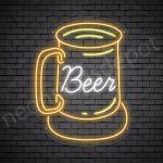 Beer Neon Sign Vintage Beer Transparent - 19x24
