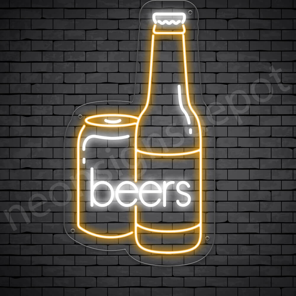 Beer Neon Sign Can Beer 14x24