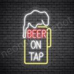 Beer On Tap Neon Sign - Transparent