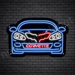 C6 Corvette Neon Bar Sign - Black