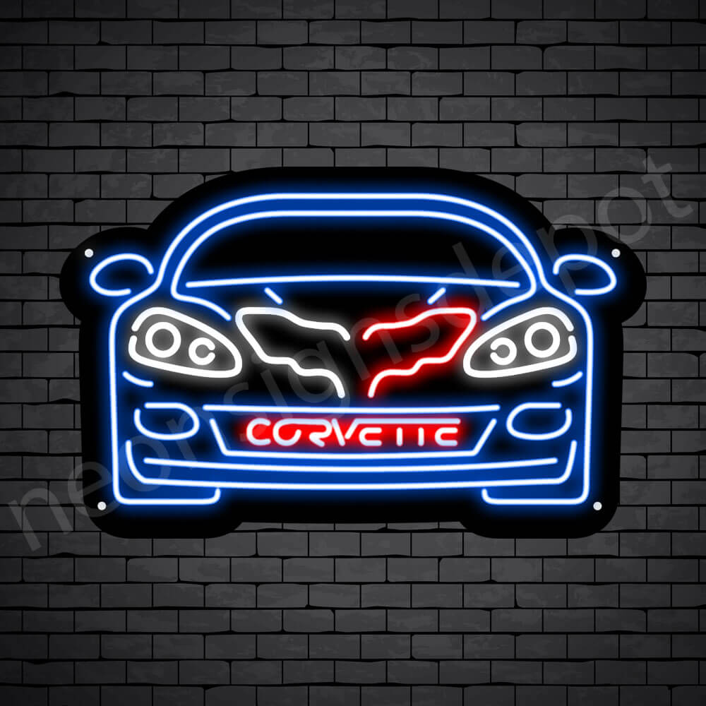 Bar Corvette Led Light Neon Sign Game Room garage Shop —You Pick Color 