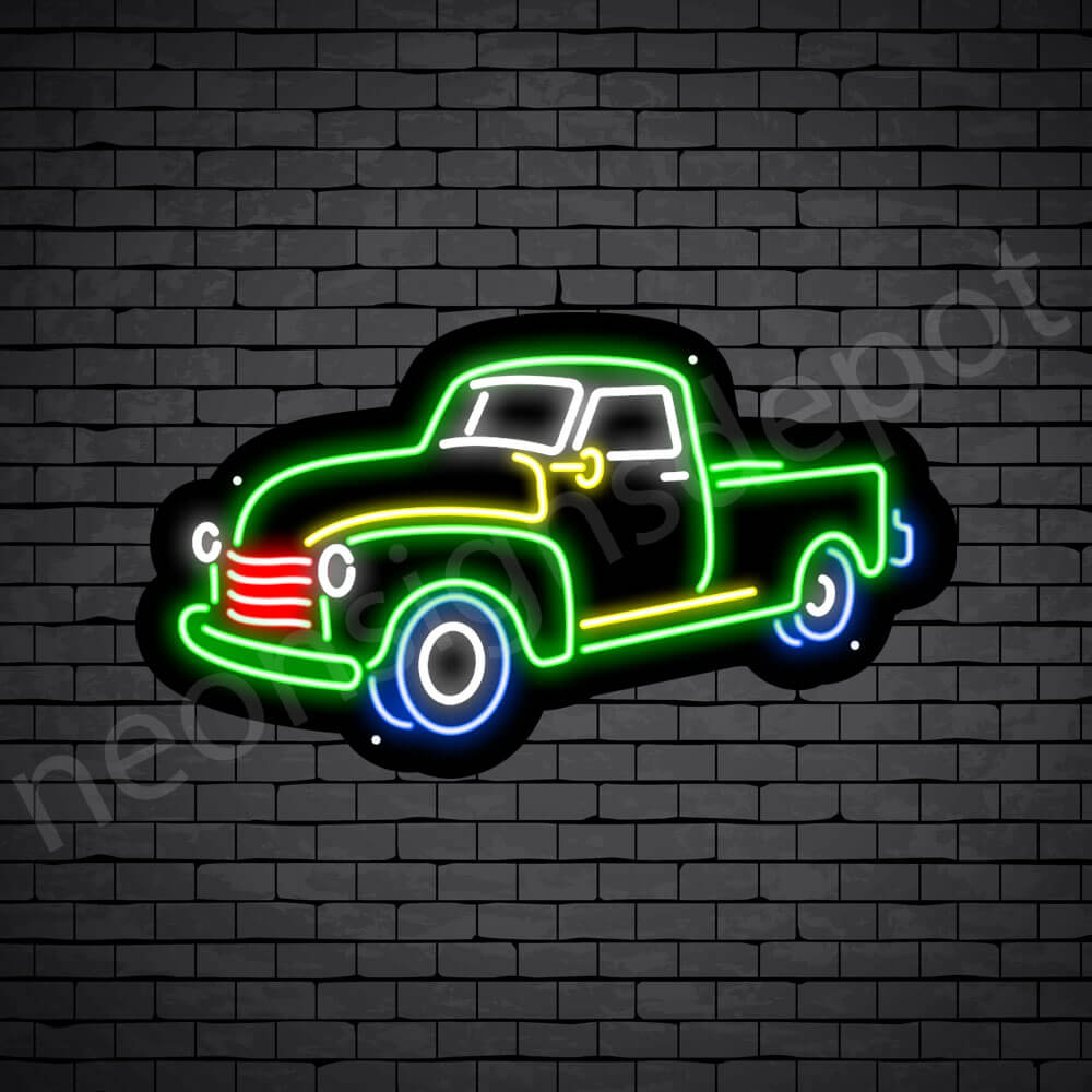Car Neon Sign Ford Pick Up