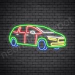 Car Neon Sign SUV Style Transparent- 24x12