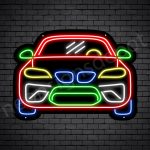 Car Neon Sign Sports Car Black - 24x18