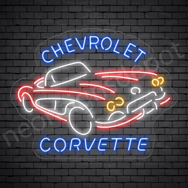 Chevy Corvette Sign - Transparent
