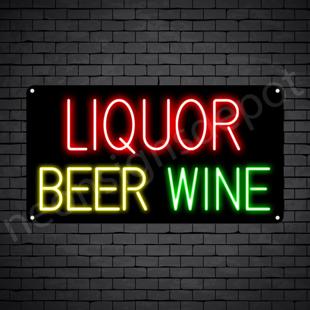 Liquor Beer Wine LED Sign High Impact, Energy Efficient 