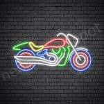 Motorcycle Neon Sign Big Bike Transparent - 24x13