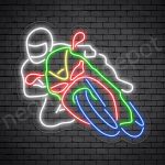 Motorcycle Neon Sign Bike Riders Style Transparent - 24x22