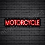 Motorcycle Neon Sign Motor Cycle Black - 24x6