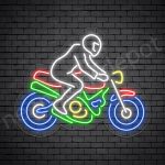 Motorcycle Neon Sign Motor Riders Bike Transparent - 24x18