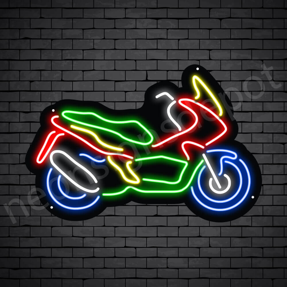 Motorcycle Neon Sign Motor Style 24x16