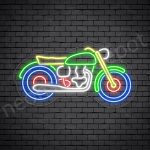 Motorcycle Neon Sign Motor Old Transparent - 24x13