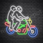 Motorcycle Neon Sign Motorcycle Bike Style Transparent - 24x23