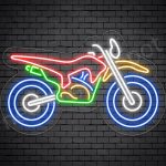 Motorcycle Neon Sign Bike Transparent - 24x15