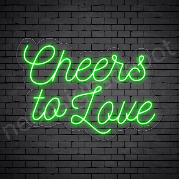 Phrases Neon Sign Cheers To Love