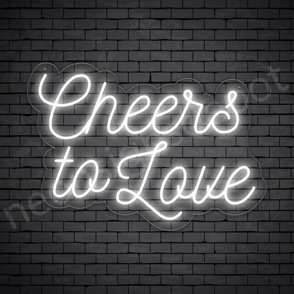 Phrases Neon Sign Cheers To Love