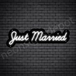 Phrases Neon Sign Just Married
