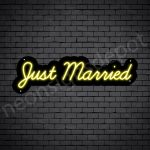 Phrases Neon Sign Just Married
