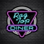 Rag Top Dinger Neon Sign - Black