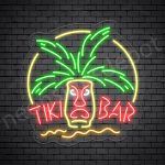 Tiki Bar Mask Neon Bar Sign - Transparent